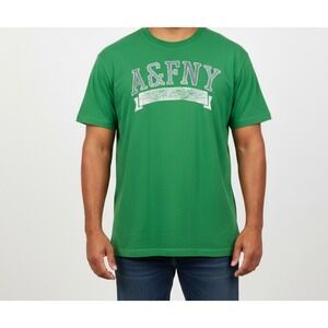 Vintage‎ Abercrombie & Fitch A&FNY Muscle T-Shirt Men's XXL Green Y2K Retro Logo